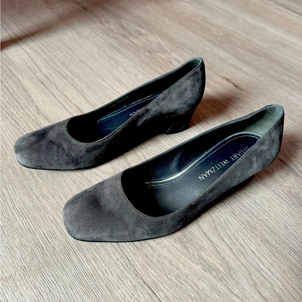 Gray Stuart Weitzman Heels suede